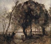Jean Baptiste Camille  Corot, The lake
